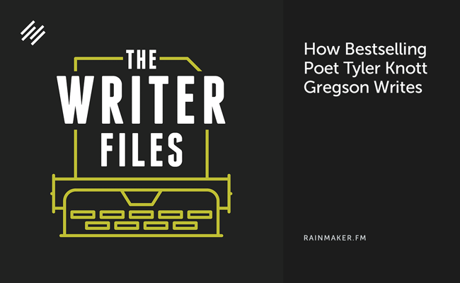How Bestselling Poet Tyler Knott Gregson Writes